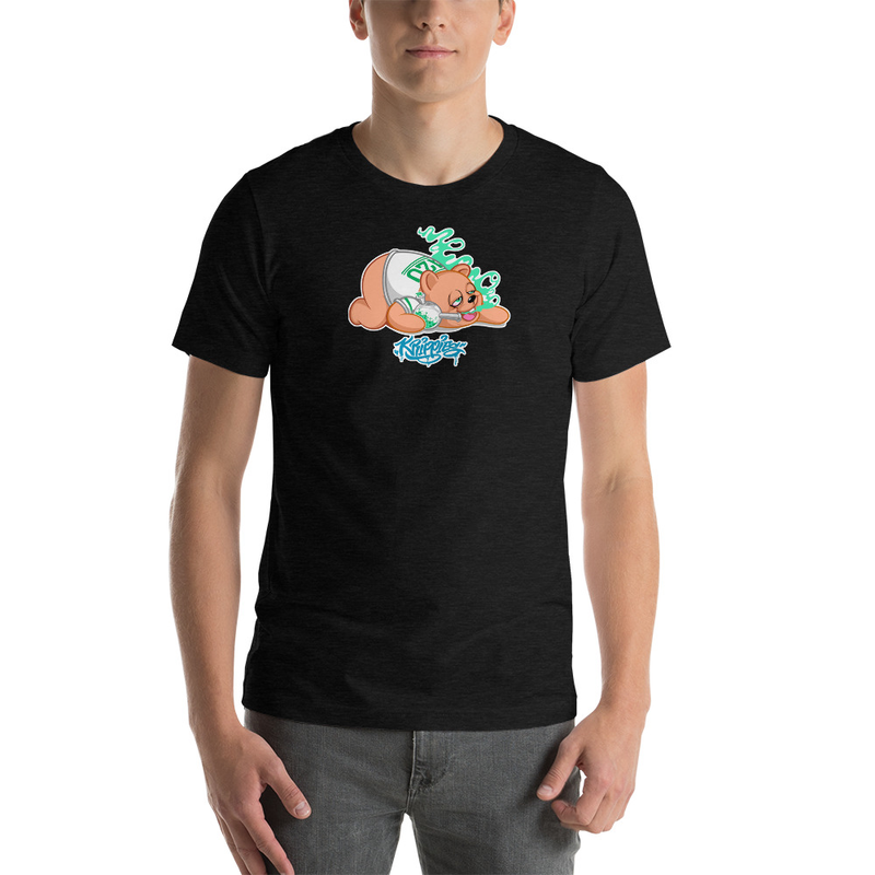 Bear Smoking Bong - Krippies 420 Art T-Shirt